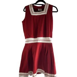 Cheerleader Red And White One‎ Piece Pep Squad VINTAGE 1991 costume-play-prop 15